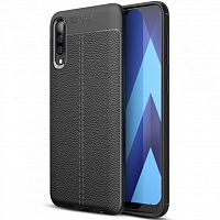 Накладка Auto Focus шкіра Samsung A30s/A50 black каталог товаров