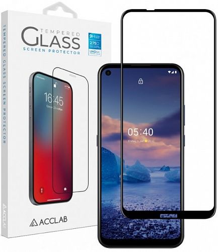 Купить Захисне скло Nokia 5.4 Black ACCLAB Full Glue (1283126510809) в магазине vsesvit.shop