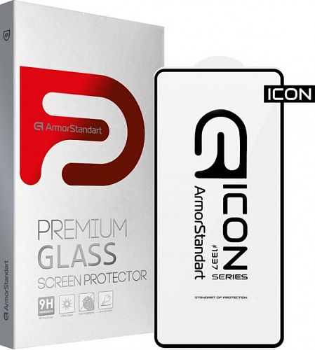 Купить Захисне скло Xiaomi Poco F4 GT Black Armorstandart Icon (ARM61825) в магазине vsesvit.shop