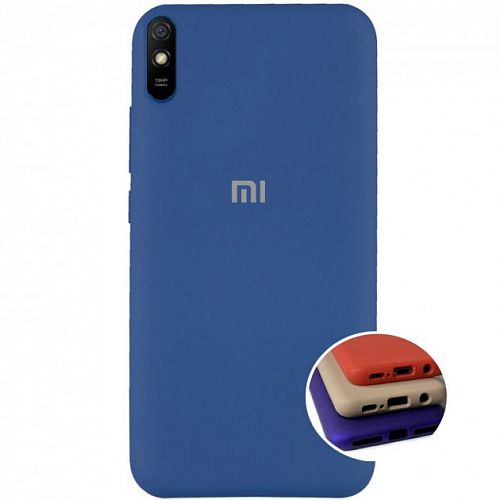 Купить Накладка Silicone Case Full for Xiaomi Redmi 9 Navy Blue в магазине vsesvit.shop